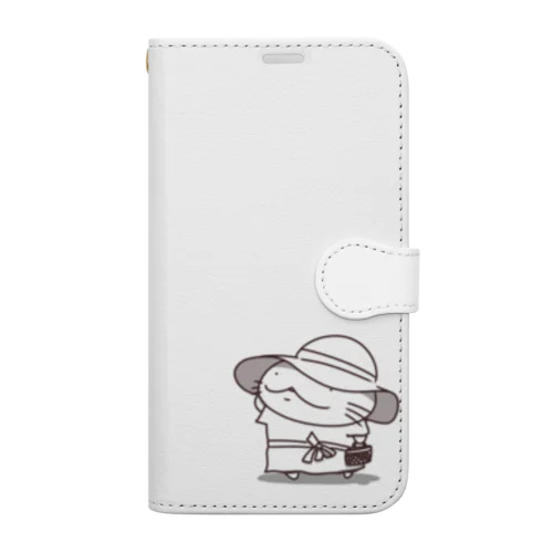 ゆたねこ夏コーデ（単色） Book-Style Smartphone Case