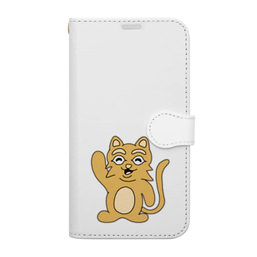 素直な猫のスナネコ Book-Style Smartphone Case