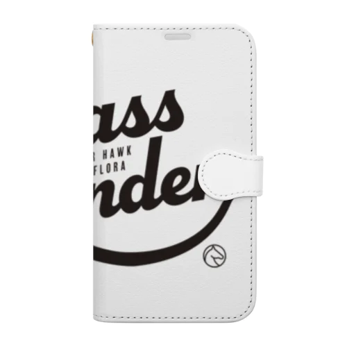 グラスワンダー（タイポグラフィBLACK） Book-Style Smartphone Case