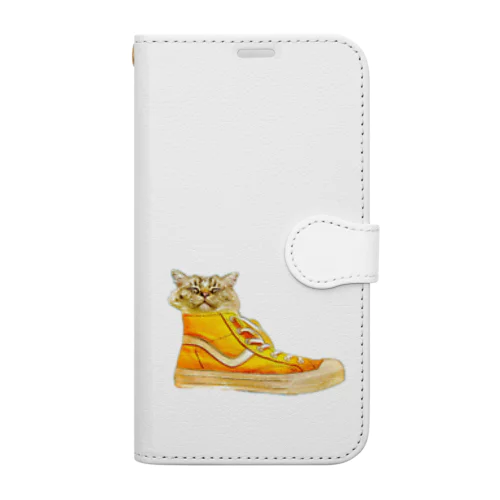 靴から猫【Ｖｅｒ．2】 Book-Style Smartphone Case