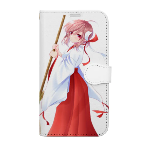 巫女カップー Book-Style Smartphone Case