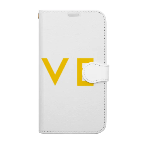 小物用:ボストンテリア(月LOVE)[v2.8k] Book-Style Smartphone Case