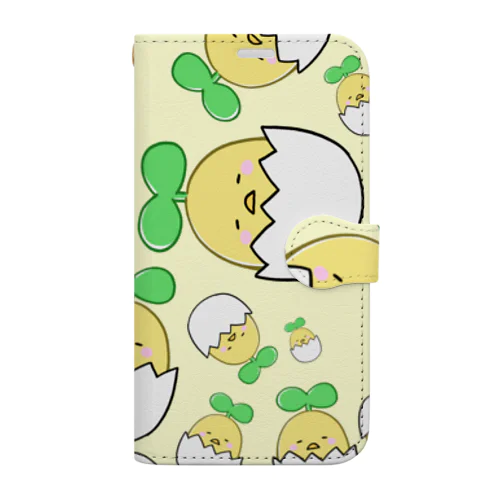 ぎっちり！ひよこまめ Book-Style Smartphone Case