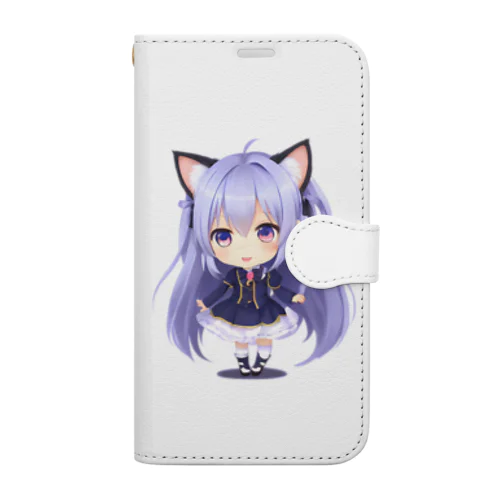 ネコ耳ふぅちゃん Book-Style Smartphone Case