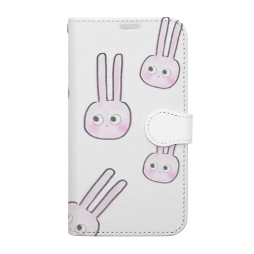 イラストうさぎさん Book-Style Smartphone Case