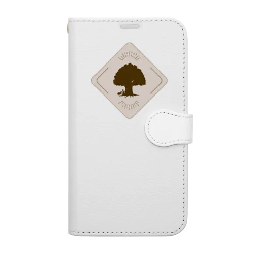 文字無し・ひし形デザイン Book-Style Smartphone Case