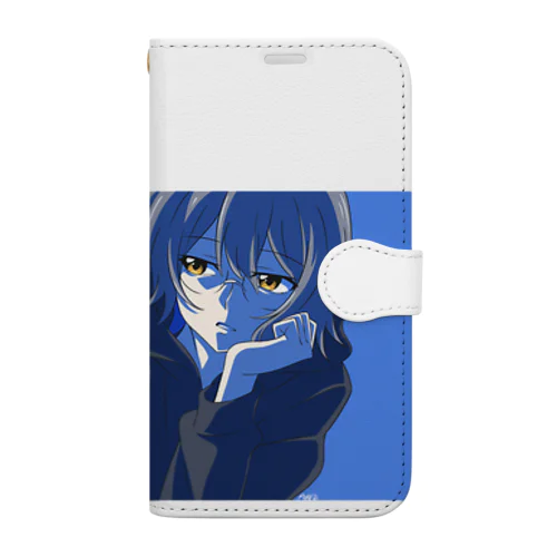 めのしんだめがねっ子 Book-Style Smartphone Case