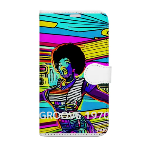 FUNKY GROOVE 1970s_#02 Book-Style Smartphone Case