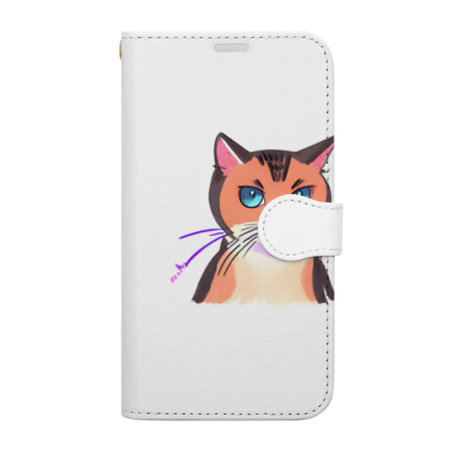 かわいい猫　ティナちゃん Book-Style Smartphone Case