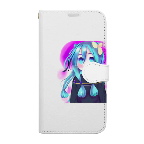 可愛いボーカロイド風の女の子 Book-Style Smartphone Case