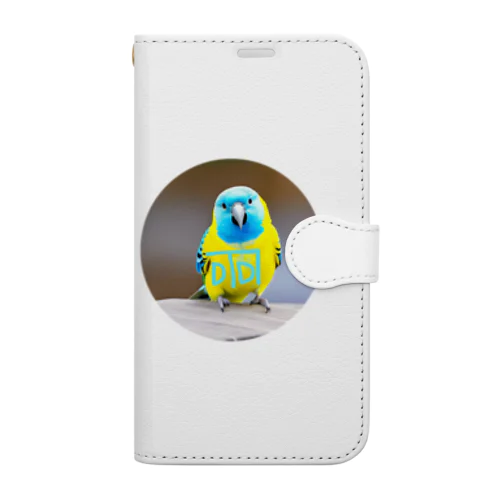邪気払い　龍体文字「ふ」付き　幸せの青い鳥　ステッカー　他 Book-Style Smartphone Case