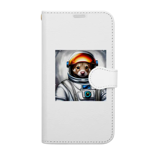 宇宙を旅するフェレット Book-Style Smartphone Case