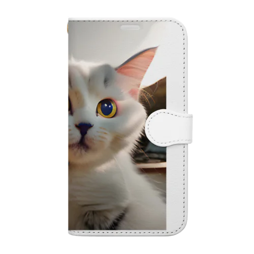 癒やしの子猫　イラストグッズ Book-Style Smartphone Case