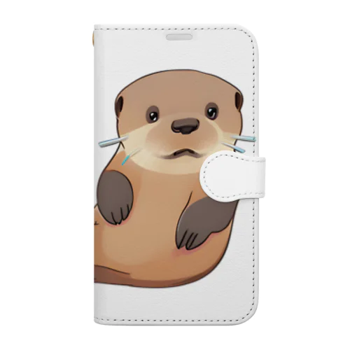 つぶらなカワウソくん Book-Style Smartphone Case