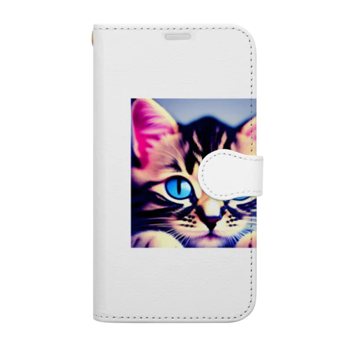 かわいい子猫 Book-Style Smartphone Case