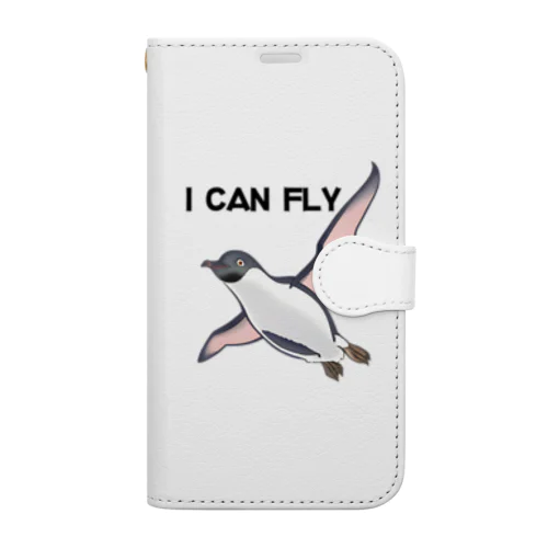 空飛ぶペンギン（I CAN FLY） 手帳型スマホケース