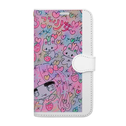 ゆめかわ🐰🍓みみたん💜 Book-Style Smartphone Case