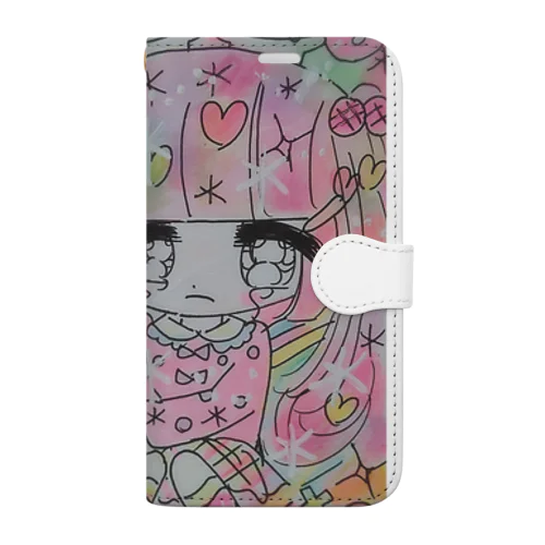 いちごみるく🍓🍼みみたん🐰 Book-Style Smartphone Case