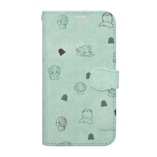 Komawan's EverydayLife（チョコミント） Book-Style Smartphone Case