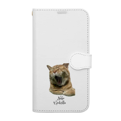 猫ごじら Book-Style Smartphone Case