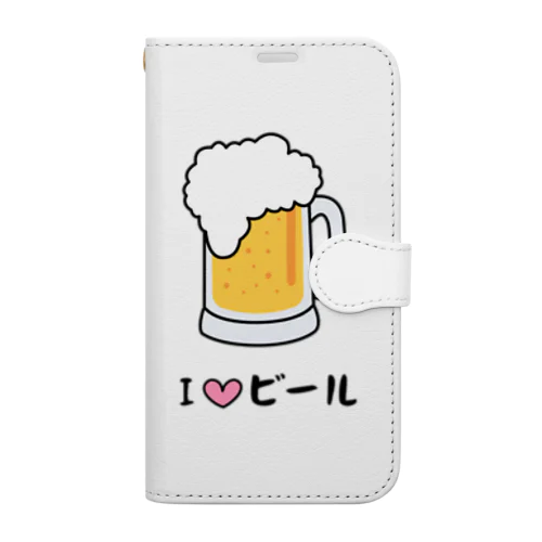 ユニークなビールのイラスト Book-Style Smartphone Case