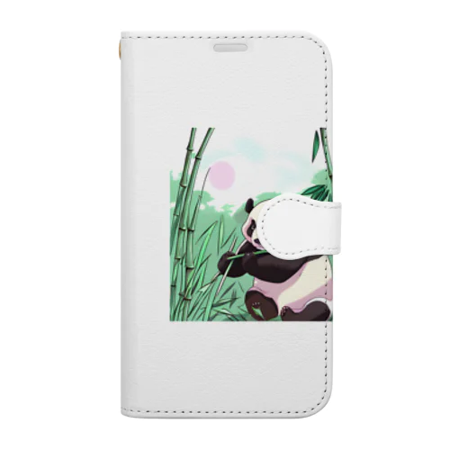 竹林のパンダ Book-Style Smartphone Case