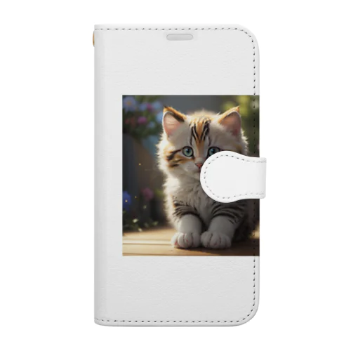 愛くるしい猫目線 Book-Style Smartphone Case