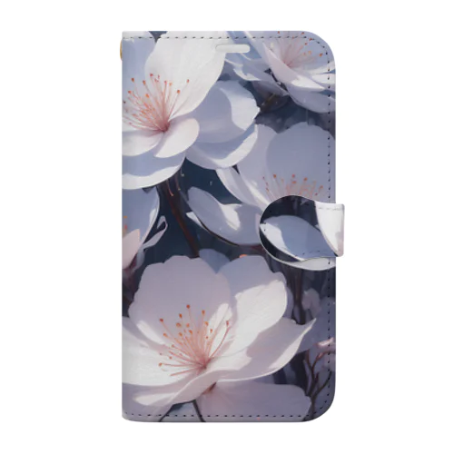 Cherry Blossoms Dancing Book-Style Smartphone Case