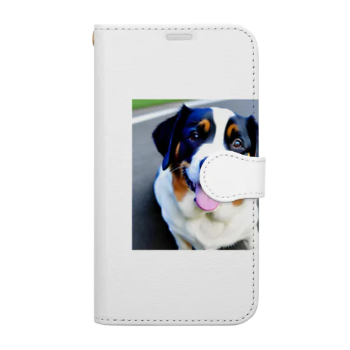 かわいい犬 Book-Style Smartphone Case