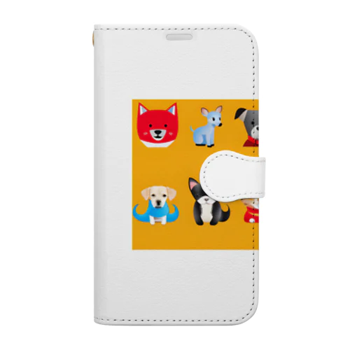 ワンニャン Book-Style Smartphone Case