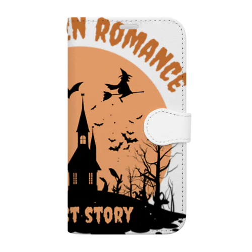 ハロウィン　お出かけ魔女 Book-Style Smartphone Case