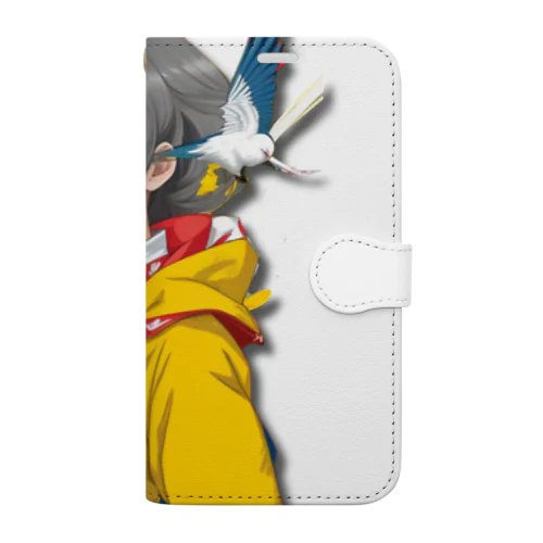 大正レトロJYOSI　レイナ Book-Style Smartphone Case