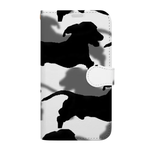 🐶🐶🐶 ミニチュアダックスフンド・パレードコレクション 🐶🐶🐶 Book-Style Smartphone Case