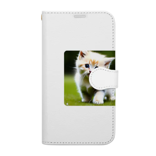 甘えん坊猫 Book-Style Smartphone Case