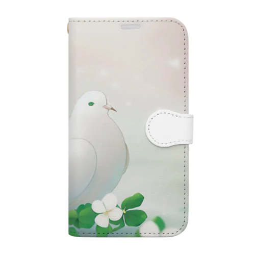 夢幻　鳩　清ら Book-Style Smartphone Case