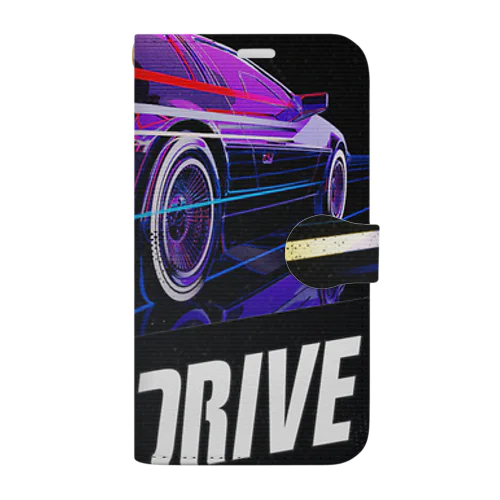 OUTRUN DRIVE Book-Style Smartphone Case