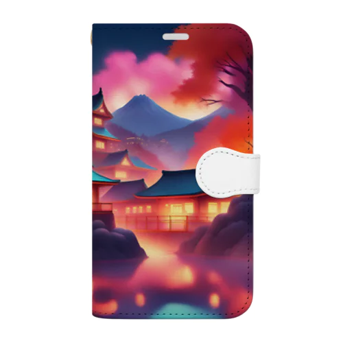 日本情景（秋） Book-Style Smartphone Case