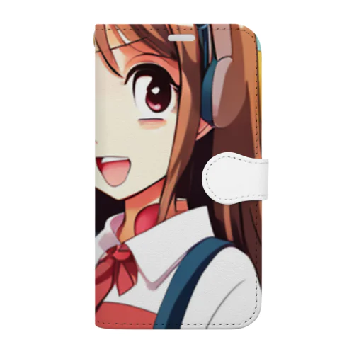 ヘッドホン美少女 Book-Style Smartphone Case