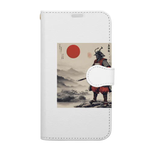 暁に立つ侍 Book-Style Smartphone Case