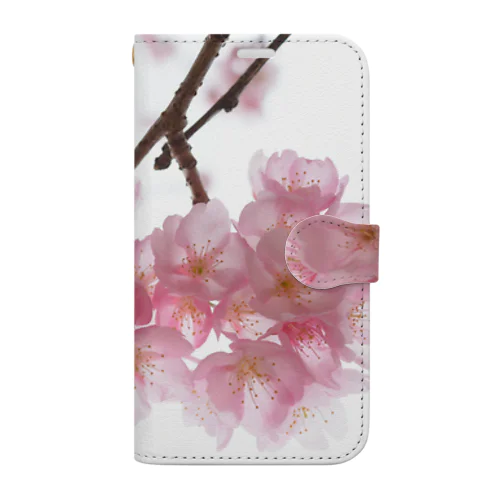 河津桜満開 Book-Style Smartphone Case