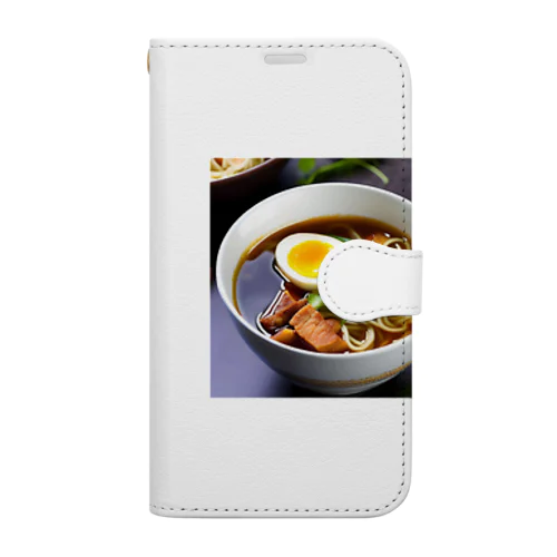 ラーメン好きにはたまらんね Book-Style Smartphone Case