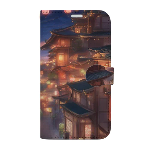 エモい街 Book-Style Smartphone Case