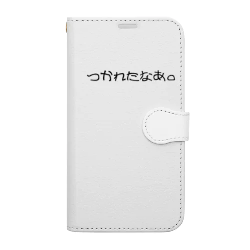 つかれたなあ。 Book-Style Smartphone Case