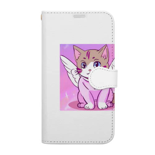 天使の猫ちゃん Book-Style Smartphone Case