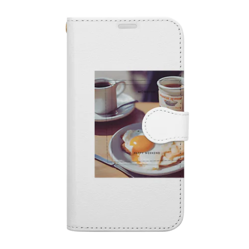 週末morning Book-Style Smartphone Case