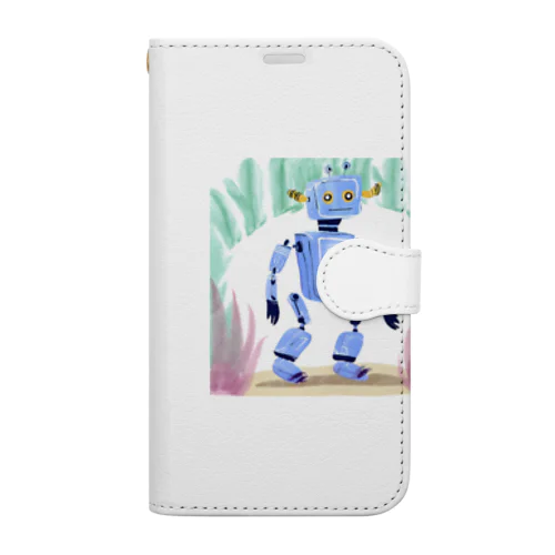 かわいいロボット Book-Style Smartphone Case