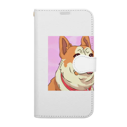 人懐こい犬 Book-Style Smartphone Case