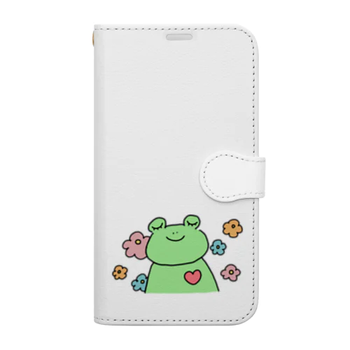 愛と癒しのかえるくん Book-Style Smartphone Case