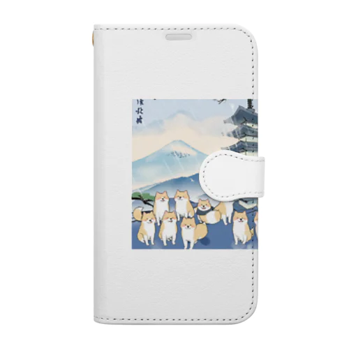 柴犬の修学旅行 Book-Style Smartphone Case