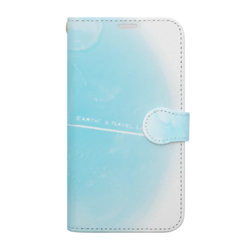 Earth's Navel Ley Line（Light blue） Book-Style Smartphone Case